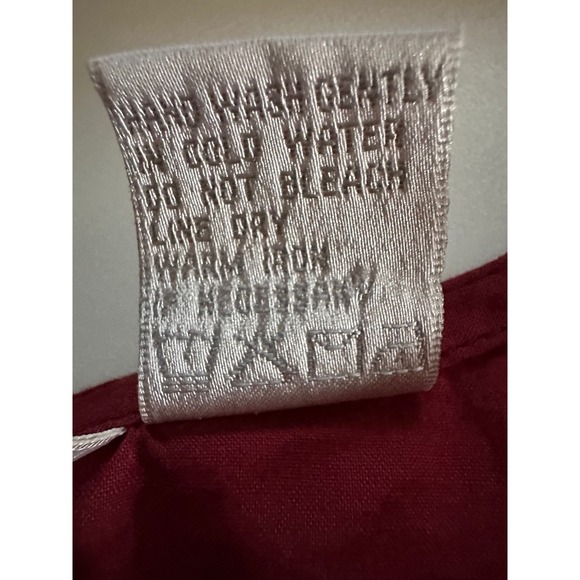 Soft Surroundings‎ Sz XLP Red Sleeveless Embroidered Top 100% Cotton Gypsycore - Picture 11 of 12